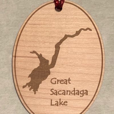 great sacandaga lake christmas ornament natural color