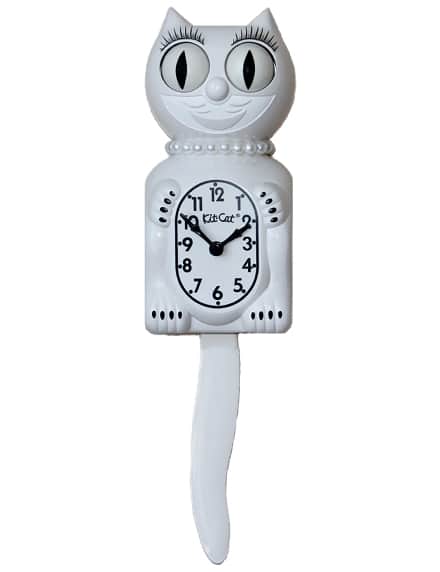 White Lady Kit-Cat Clock Kitty BRAND NEW!!! The Original Kit Cat Klock 